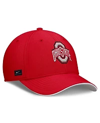 Nike Men's Scarlet Ohio State Buckeyes 2025 Dugout Coaches Rise Swoosh Performance Flex Hat