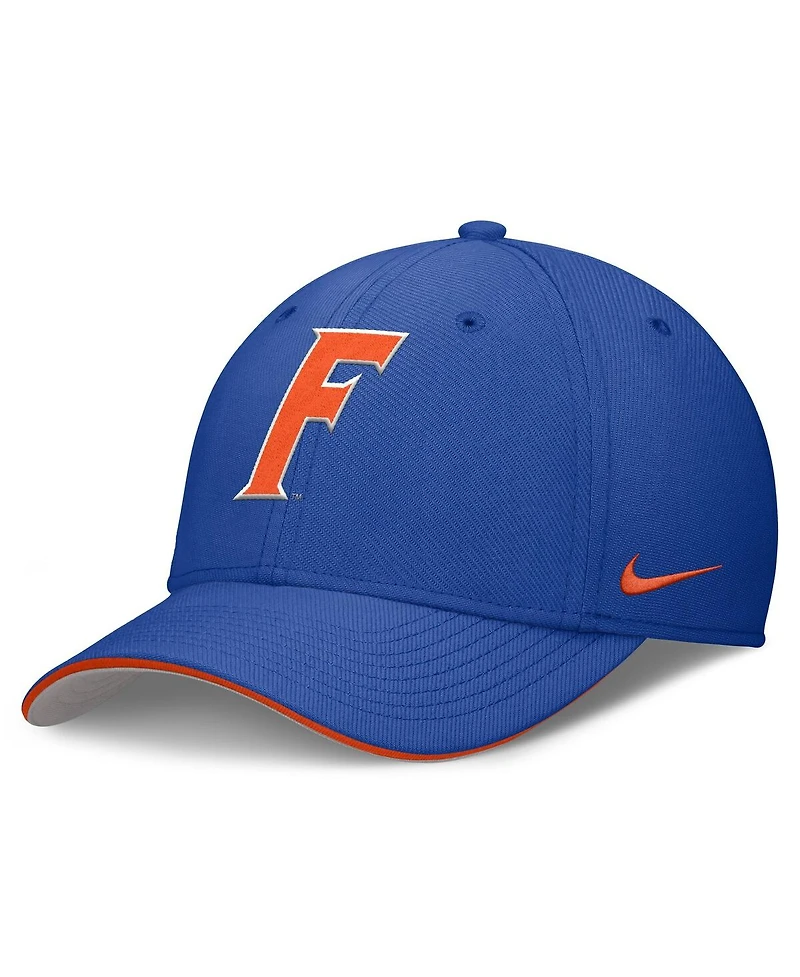 Nike Men's Royal Florida Gators 2025 Dugout Coaches Rise Swoosh Performance Flex Hat