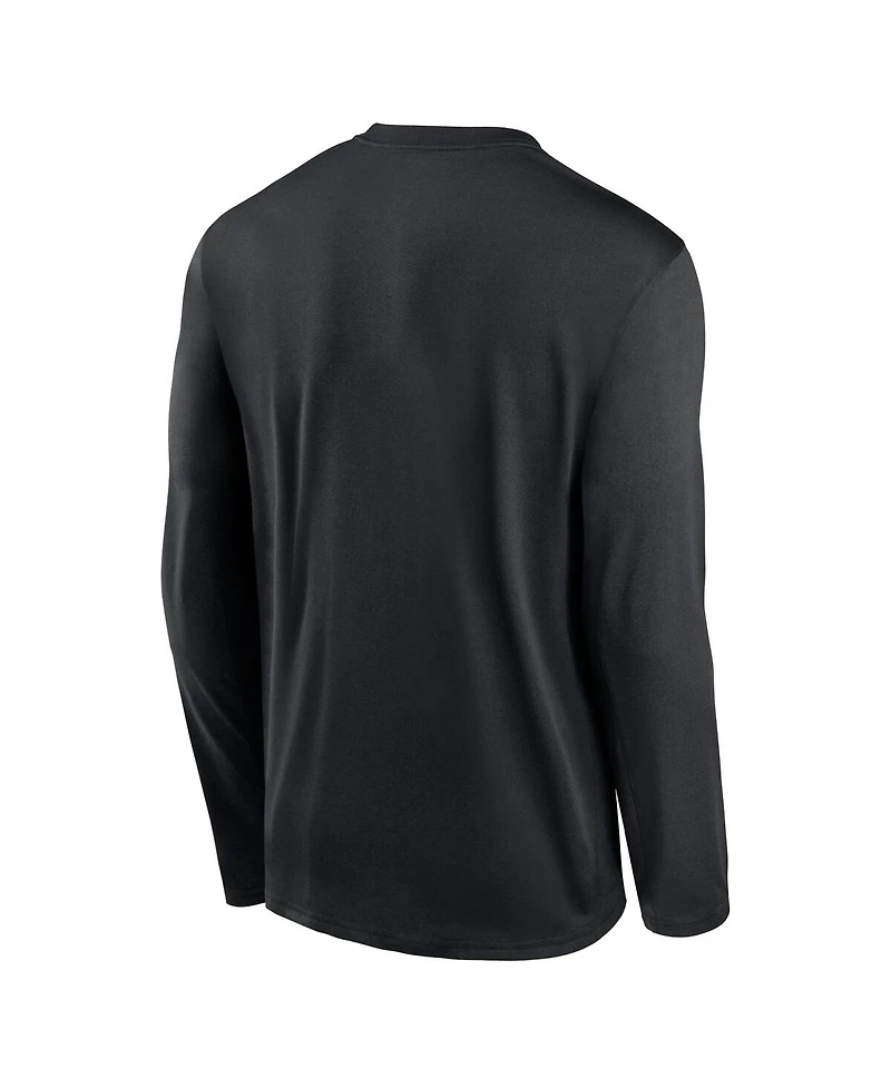 Nike Men's Black Iowa Hawkeyes Prime TimePrimary Legend Long Sleeve T-Shirt