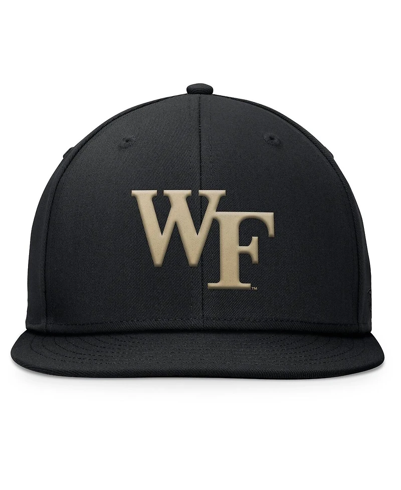 Top of the World Men's Black Wake Forest Demon Deacons Fundamental Snapback Hat