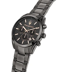 Maserati Men's Multifunction Gray Metal Band Watch, 43mm