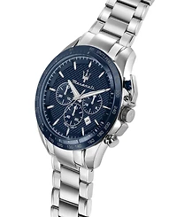 Maserati Men's Chronograph Stainless Steel Metal Band Watch, 45mm