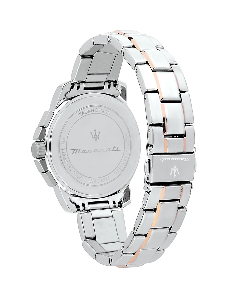 Maserati Men's Chronograph Two-Tone Metal Band Watch, 44mm
