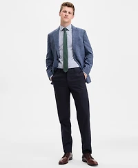 Tommy Hilfiger Men's Modern-Fit Textured Blue Sport Coat