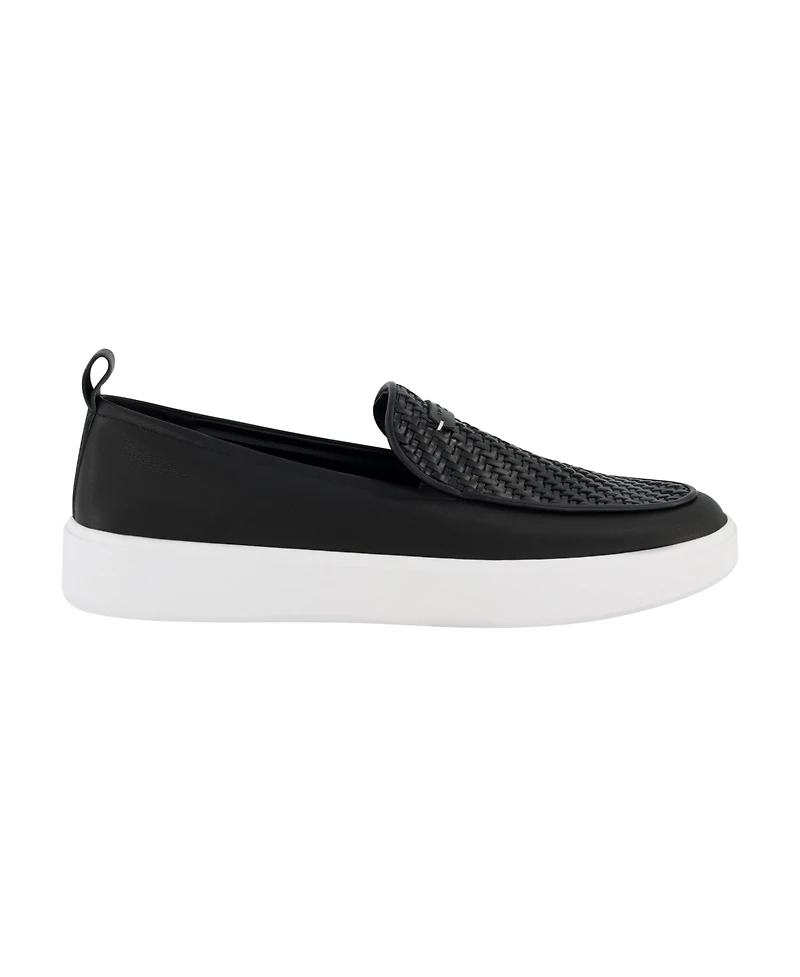 Karl Lagerfeld Paris Men's Woven Slip On Loafers