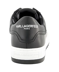 Karl Lagerfeld Paris Men's Logo Plain Toe Bit Sneakers
