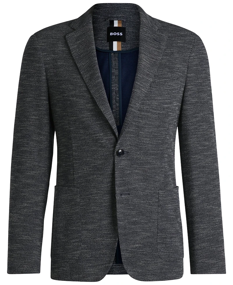 Boss by Hugo Boss Men's Micro-Patterned Slim-Fit Blazer