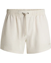 Boss by Hugo Men's Striped Seersucker Swim Shorts