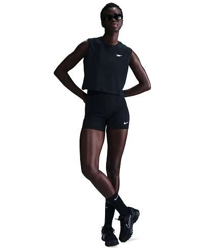Nike Sportswear Women's Club Cotton Sleeveless Cropped Logo T-Shirt