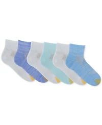 Gold Toe Women's 6-Pk. Sport Half-Cushion Quarter Socks 5825S5