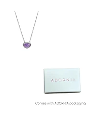 Adornia Fine Birthstone Necklace .925 sterling silver