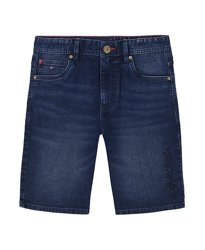 Tommy Hilfiger Toddler and Little Boys Script Logo Denim Shorts