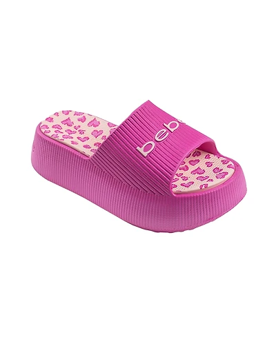 Bebe Little and Big Girls Trendy Comfortable Summer Platform Slides