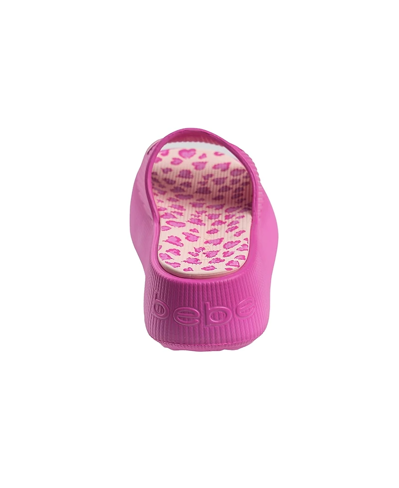 Bebe Little and Big Girls Trendy Comfortable Summer Platform Slides