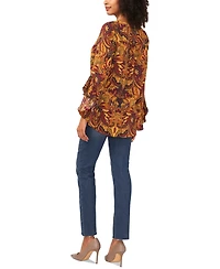 Vince Camuto Women's Paisley-Print Flutter-Sleeve Top