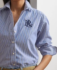 Lauren Ralph Women's Striped Long-Sleeve Shirt