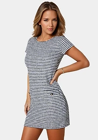 Bebe Women's Tweed T Shirt Dress