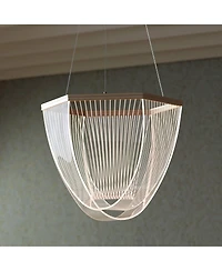 Possini Euro Design Muir 20 1/2" Modern Pendant Ceiling Light Fixture Dining Room Over Table Hanging Led Clear Sanded Gold Finish