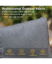 Xizzi 5 Piece Patio Furniture, Outdoor Furniture Sets, Modern Wicker Sectional and 2 Pillows, All Weather Garden Sofa, Backyard,