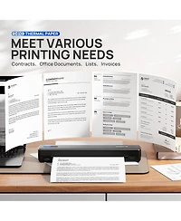 Polono D810 Thermal Printer Paper 8.5 x 11 Inch, Advanced Thermal Printing, Us Letter Size Thermal Paper Compatible with D810, Size 8.5" x 11