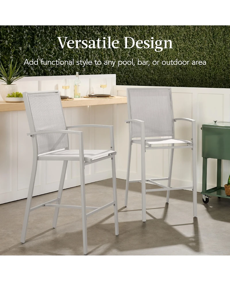 Best Choice Products Outdoor Barstools Set of 2