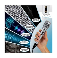 Pyle Dynamic Microphone Professional Moving Coil Handheld Mic with 6.5' Xlr Cable