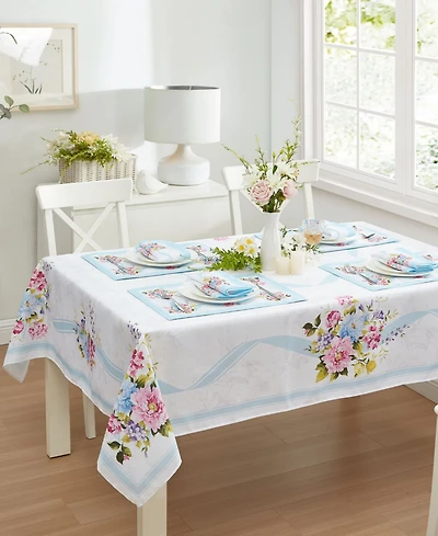 Elrene Rose Cottage Engineered Tablecloth