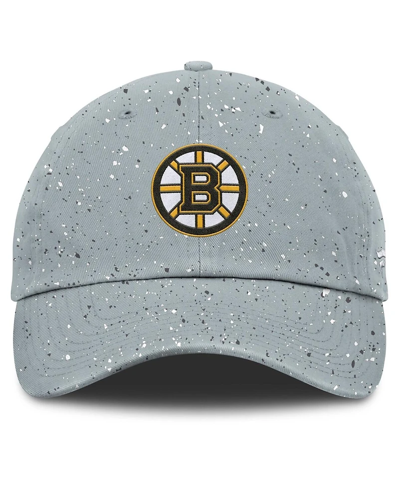 Fanatics Women's Gray Boston Bruins Heritage Snow Day Speckle Adjustable Hat