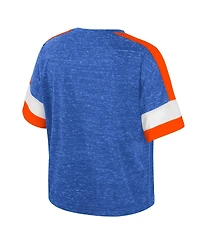 Colosseum Women's Royal Florida Gators Color Block Scoop Neck T-Shirt