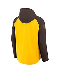Nike Men's Gold/Brown San Diego Padres Authentic Collection Raglan Performance Full-Zip Jacket