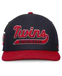 Nike Men's Navy/Red Minnesota Twins Pro Performance Snapback Hat