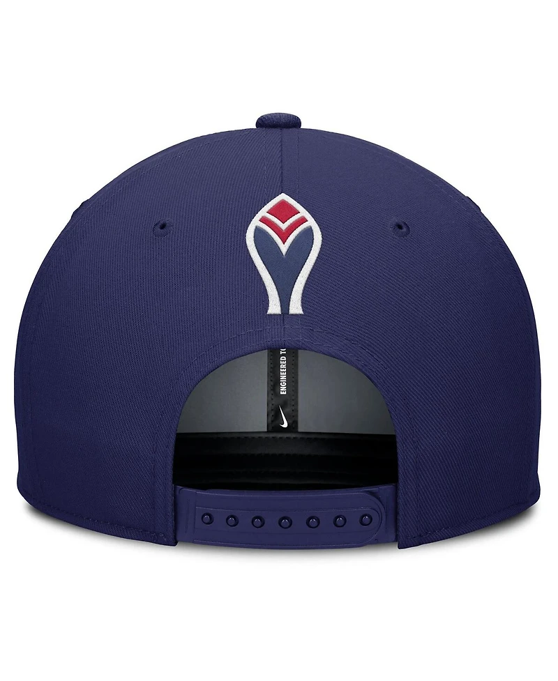 Nike Men's Gray/Royal Atlanta Braves Pro Performance Snapback Hat