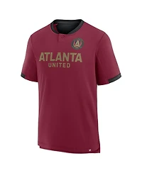 Fanatics Men's Red Atlanta United Fc Stoppage Time Striker T-Shirt