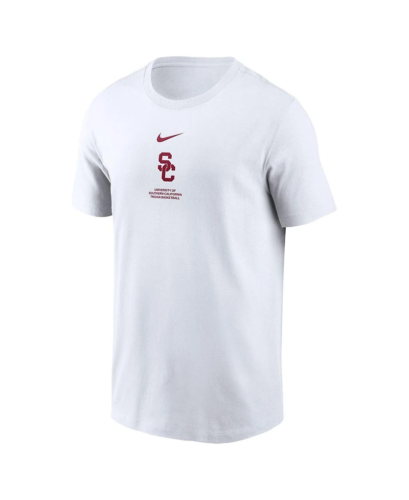 Nike Men's White Usc Trojans On-Court Basketball T-Shirt