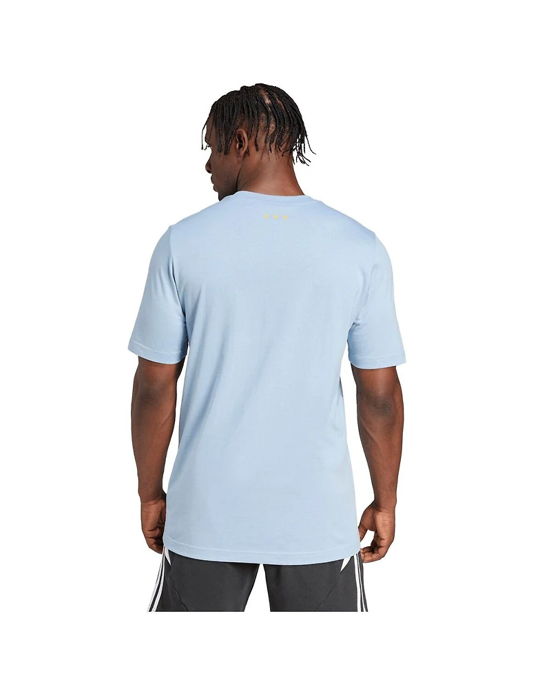 Adidas Men's Light Blue Argentina National Team 50th Anniversary T-Shirt