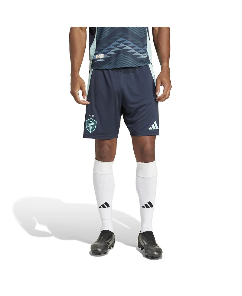Adidas Men's Blue Seattle Sounders Fc Away 2025 The Salish Sea Kit Authentic Shorts