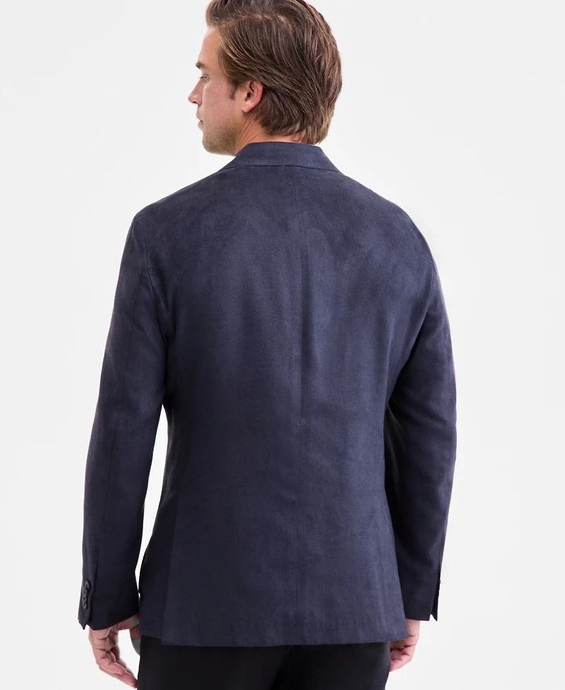 Michael Kors Men's Classic-Fit Stretch Melange Faux Suede Sport Coat
