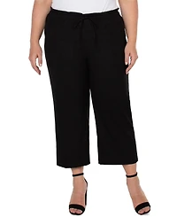 Liverpool Los Angeles Plus Crop High-Rise Cargo Pants