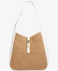 I.n.c. International Concepts Salee Straw Shoulder Bag, Exclusively at Macy's