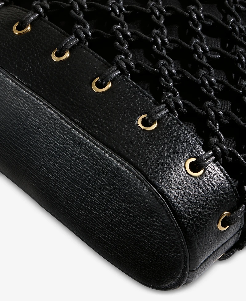 I.n.c. International Concepts Kahtt Macrame Hobo Bag, Exclusively at Macy's