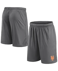 Fanatics Men's Gray New York Mets Primary Logo Shorts
