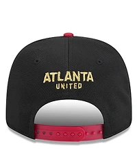 New Era Men's Black/Red Atlanta United Fc 2025 Jersey Hook 9SEVENTY Stretch-Snap Hat