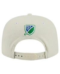 New Era Men's Cream Seattle Sounders Fc 2025 Kickoff Snapback Golfer Hat