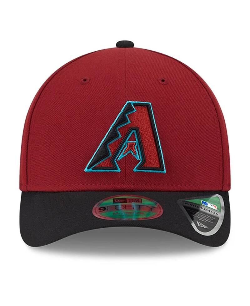 New Era Men's Red Arizona Diamondbacks Player Replica 9FORTY Adjustable Hat
