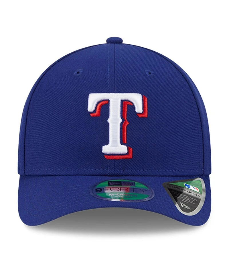 New Era Men's Royal Texas Rangers Player Replica 9FORTY Adjustable Hat