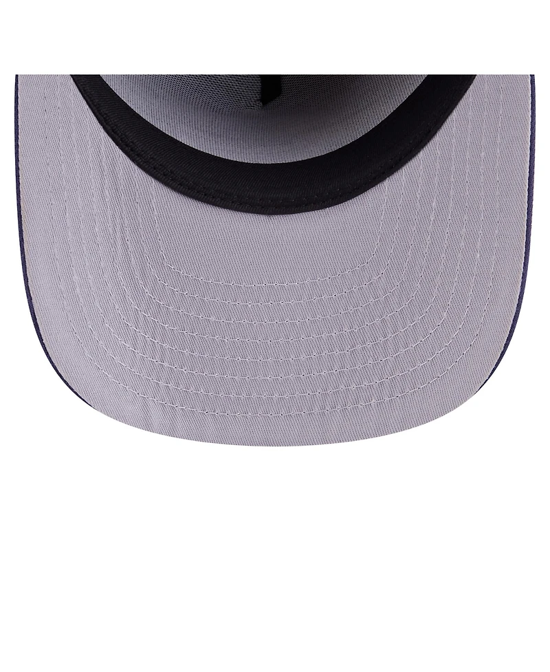 New Era Men's Navy Golden State Warriors Colorpack A-Frame Pinch Front 59FIFTY Fitted Hat