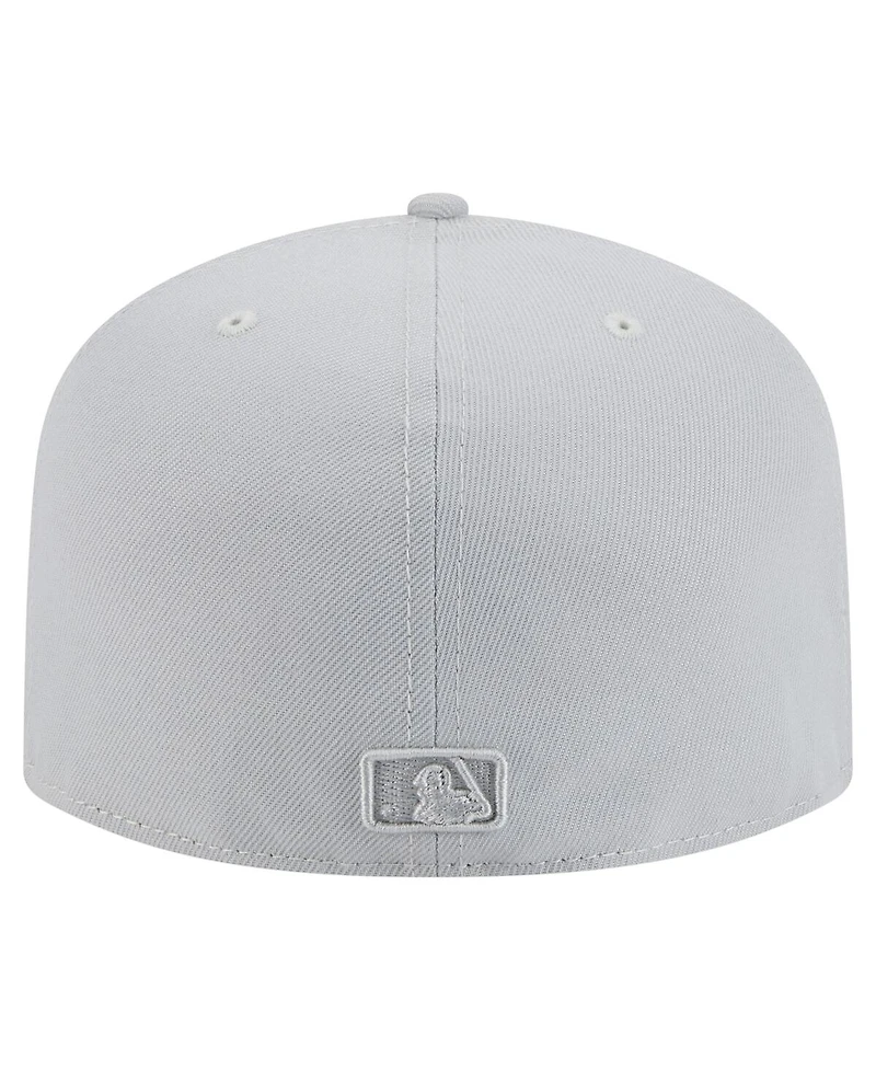 New Era Men's Gray York Yankees Colorpack 59FIFTY Fitted Hat