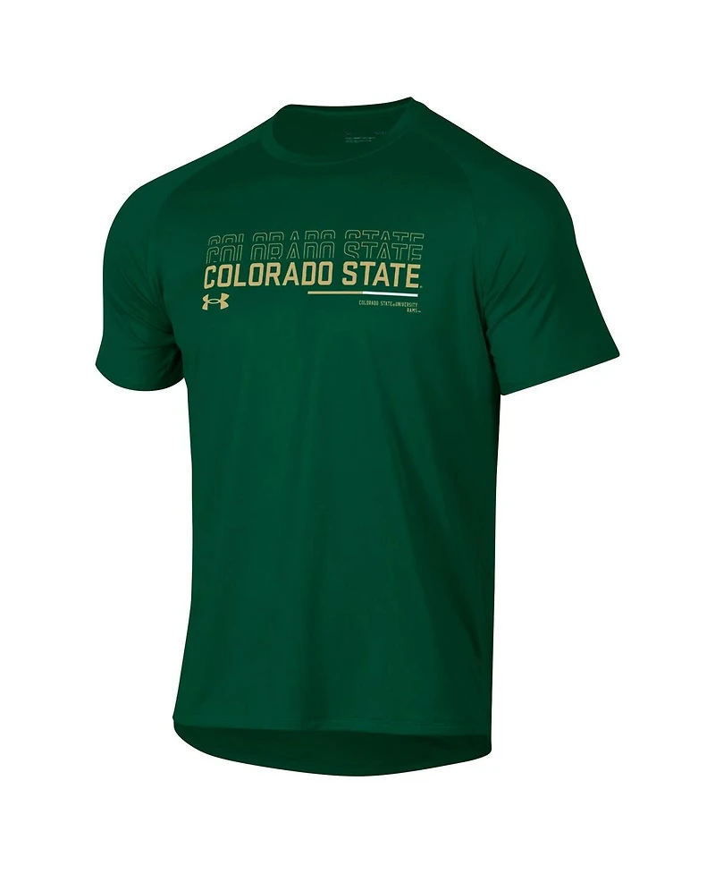 Under Armour Men's Green Colorado State Rams Sideline Tech Performance T-Shirt