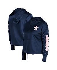 New Era Women's Navy Houston Astros Half-Zip Hoodie