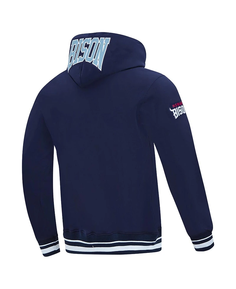 Pro Standard Men's Navy Howard Bison Crest Pullover Hoodie